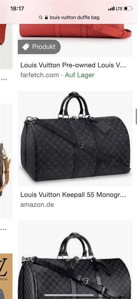 Search for a Louis Vuitton Duffle Bag any one know a .